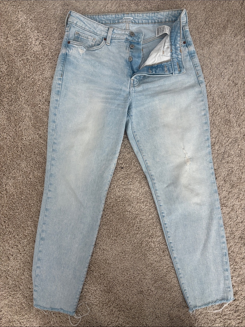 Old Navy Light Wash Cropped Ankle Jeans